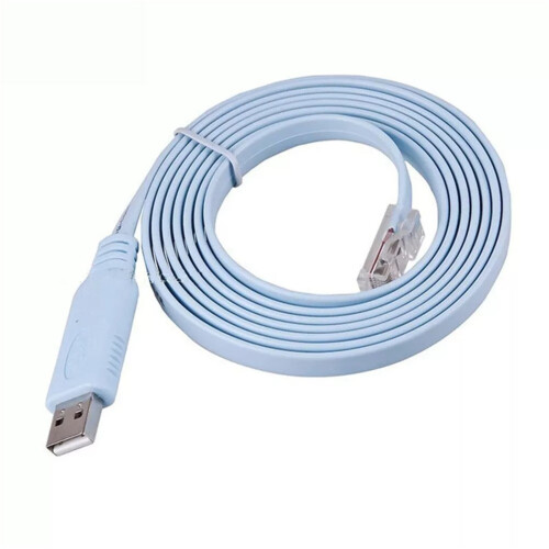18 Meter USB to RJ45 Console for Router Configuration and Network Device Management