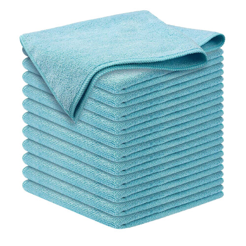 Microfiber Cleaning Cloth Ultra Absorbent 12 Pack 11.8" x
