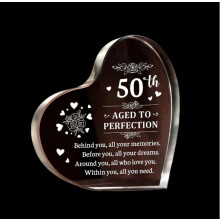 In Stock New Valentine's Day Love Transparent Acrylic Mother's Day Father's Day Table Decorations Ornaments