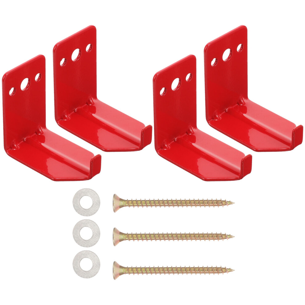 Nicexmas 4Pcs Fire Extinguisher Brackets L-Shaped For Industrial Use 6.00X6.00x4.00cm 9152228690097