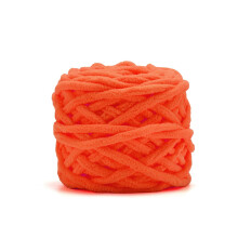Super Bulky Chenille Blanket Yarn, 100g/72yds, Orange – for Knitting, Crocheting, Crafts, Hats, Scarves, Cushions, Amigurumi, Pet Beds & Home Decor