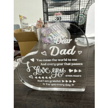In Stock New Valentine's Day Love Transparent Acrylic Mother's Day Father's Day Table Decorations Ornaments