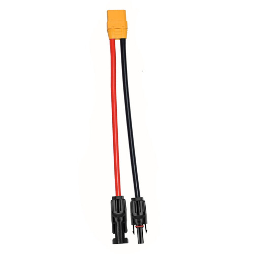 Solar Charging Cable with XT90 Connection Solar Connectors to XT90 Adapter for Power Solution Easy to Install