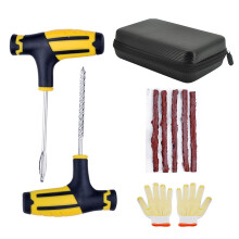 Tire Plug Repair Kit – Heavy Duty Flat Tire Puncture Repair, 4-Piece Value Pack, Compatible with Cars, Motorcycles, Trucks, RVs