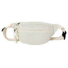 Fashionable Corduroy Waist Bag for Women Stylish and Convenient Fanny Pack Chest Bags for Casual Outings Beige