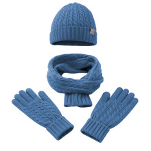 Stay Cozy All Winter Long with Our Ultra Soft Knit Scarf Hat and Mittens Set for Maximum Warmth