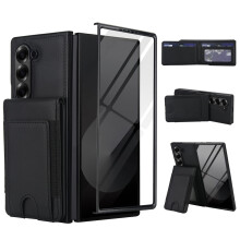 For compatible with Samsung Galaxy Z Fold 7 6 5 4 3 Phone Case Leather Cover Wallet Bag