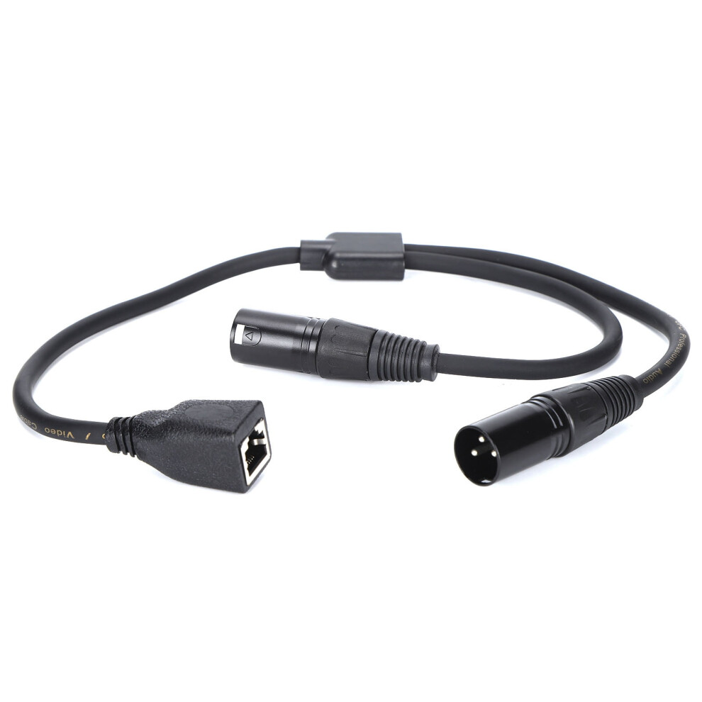 Xlr To Rj45 Y-Spliter Cable Stage And Studio Cables Jorindo Jd6099 Adaptor Cable Xlr Male To Rj45 Female Yspliter Adaptor Cable 9170372278404