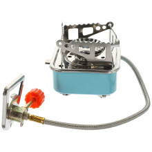 Small Folding Gas Stove Portable for Hiking Outdoor Use Lightweight Titanium