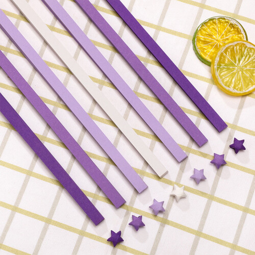 Star Decoration Folding Paper Strips 540 Sheets Double Color