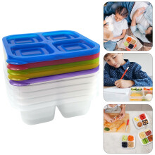 Bento Lunch Container 4-Compartment 4 Pack