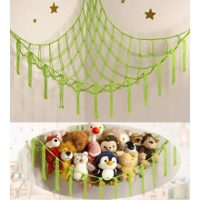 Stuffed Animal Storage Hammock Net – Large Corner Toy Organizer, Cute Plush Holder for Kids' Room, Nursery & Bedroom Decor – Compatible with