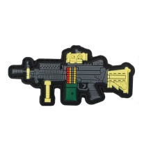 Tactical PVC Morale Patch, Hook Fastener