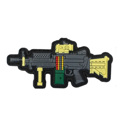 Tactical PVC Morale Patch, Hook Fastener
