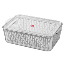 Fridge Storage Containers for Fruits and Vegetables | Adjustable Air Vent, Removable Basket | BPA-Free Fridge Organizers