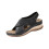 Black Women's Wedge Sandals Open-Toe Platform 42 EU 1