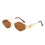 Square Oversized Sunglasses Unisex Retro 1 Pair 1