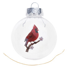Artistic Bird-Inspired Christmas Baubles, Clear Ornaments for Festive Tree Decorations & Memorable Gifts