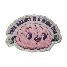 1 PCS Your Anxiety is a Wrong Hog Brain Patch Embroidered Patch