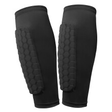 Shin Guards Soccer Shin Pads Shin With Honeycomb Pads Lightweight Guards For Adults (Black Xs)