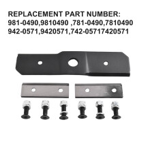 781-0490 742-0571 Chipper/Shredder Blade Kit Compatible With Mtd/Troy-Bilt For Craftsman Fit 981-0490 781-0490 942-0571 742-0571