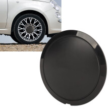 Radnabenmittenkappe Schwarz/Weiß für Fiat 500/500C/500L/500X