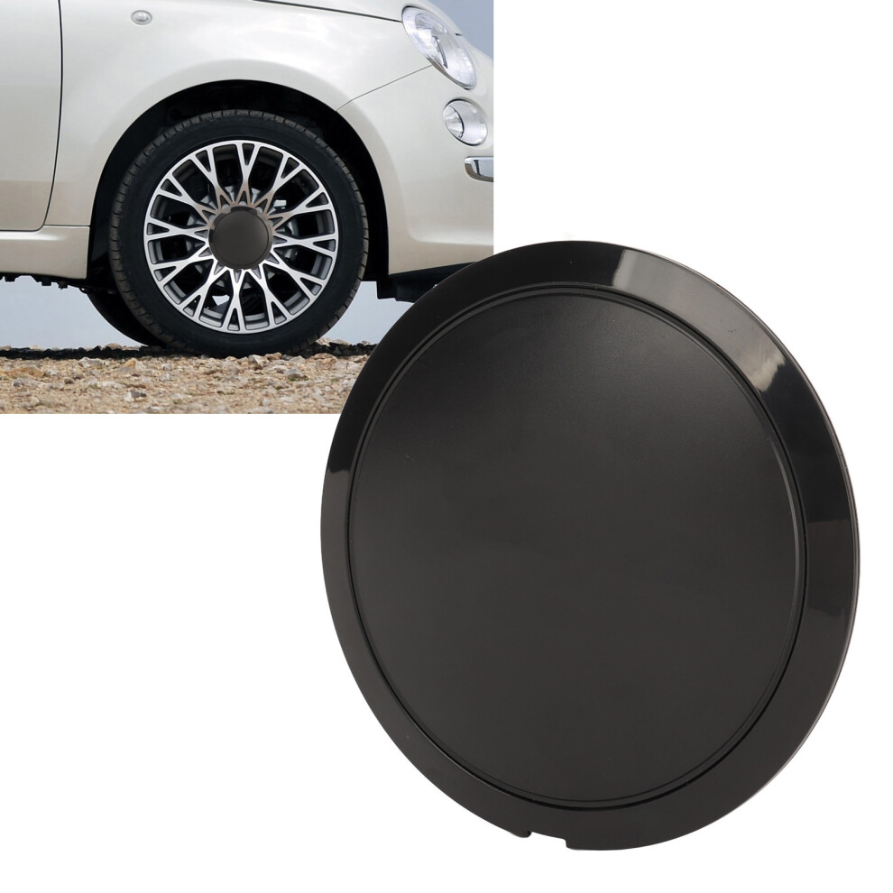 Wheel Hub Center Cap For Fiat 500 500C 500L 500X, Black/White 9461387581321