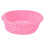Storage Basket Fruits Round Pink Plastic 1Pcs 1