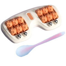 Tragbare Doppel-Fußmassagerolle zur Linderung von Plantarfasziitis – 3-in-1-Akupressurgerät, verbessert die Durchblutung, für Zuhause/Büro,