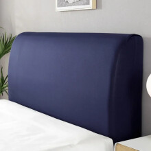 Bedhoofdbordhoes, elastische bedhoofdbordhoes, stofwerende beschermhoes van fluweel voor gestoffeerd hoofdbord