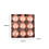 Ensemble de 6 décorations de Noël en perles de plastique, or rose, 9 pièces 3
