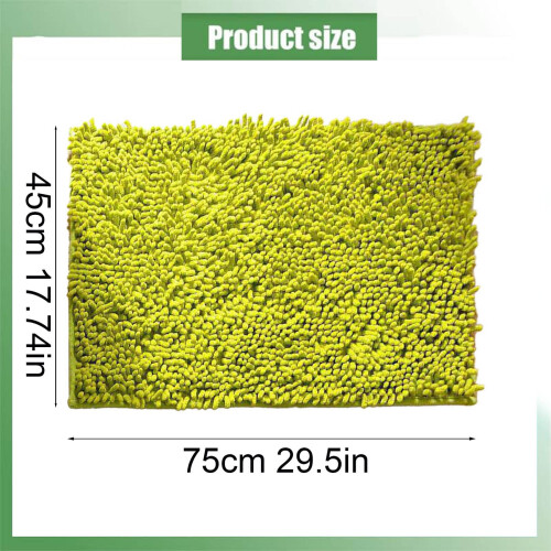 Tapis de bain en microfibre shaggy extra épais, doux et absorbant 1