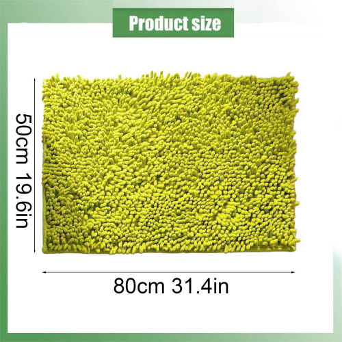 Tapis de bain en microfibre shaggy extra épais, doux et absorbant 2