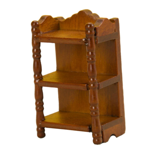 Dollhouse Miniature Storage Rack Shelf 1/12 Scale 1