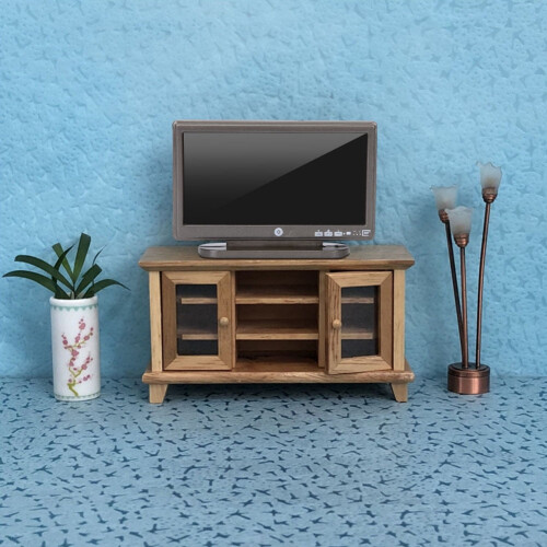 Τηλεόραση Dollhouse, 1:12Μινιατούρα Τηλεόραση με Τηλεχειριστήριο, Αξεσουάρ 1