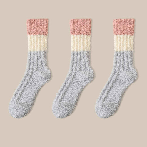 Γυναικείες Κάλτσες Fuzzy Coral Velvet 3 Ζεύγη
