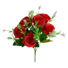 Konstgjorda rosor utomhus konserverade blombuketter 4 st