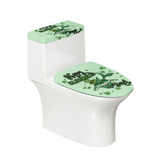 Ensemble de 2 couvre-toilettes requin en polyester à fond élastique