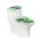 Ensemble de 2 couvre-toilettes requin en polyester à fond élastique 1