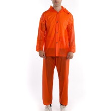 Transparenter PVC-Regenmantel für Herren mit passender Hose, wasserdicht und winddicht, leicht für Outdoor-Aktivitäten und Freizeit – geeignet