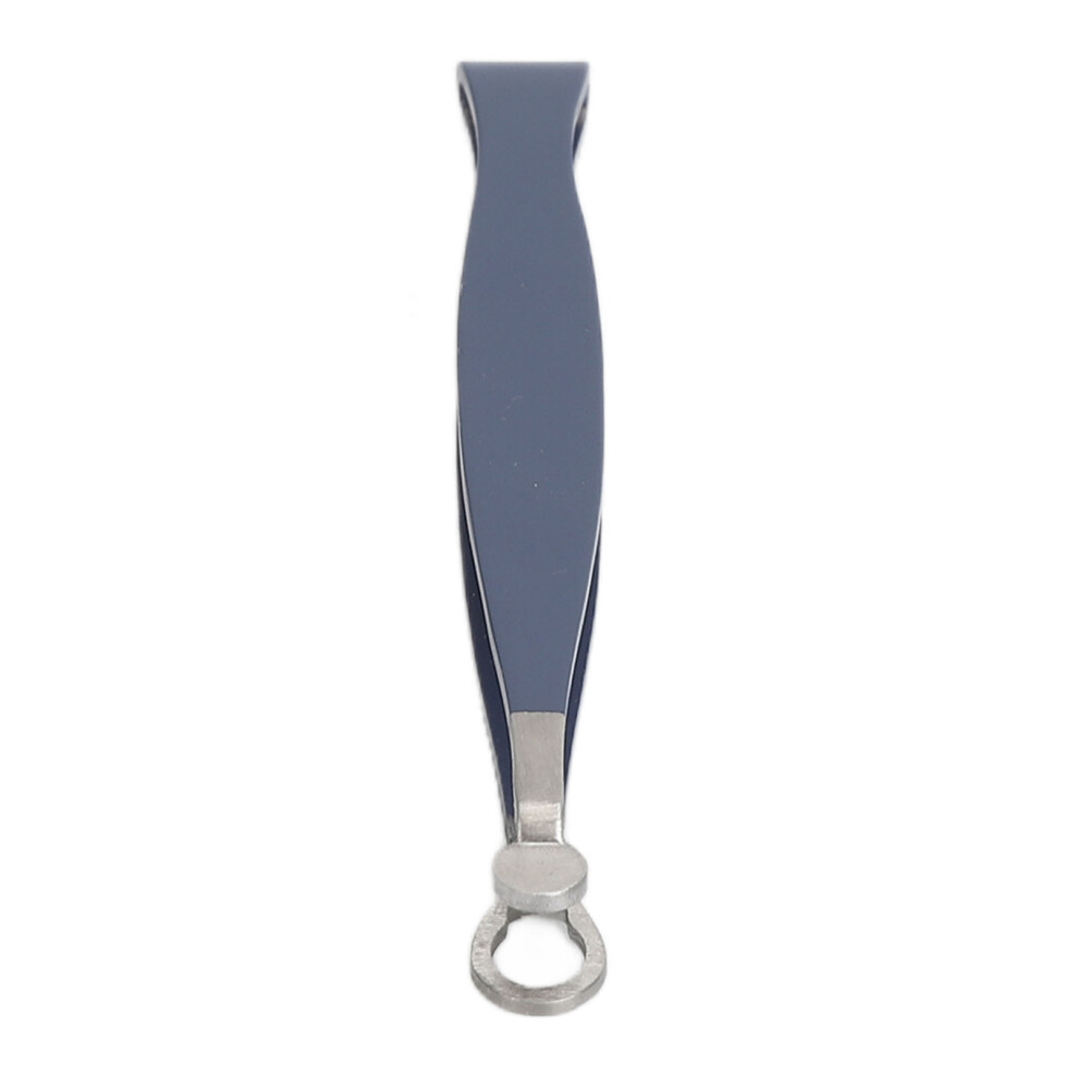 Stainless Steel Blue Nose Hair Trimmer Tweezers with Storage Bag
