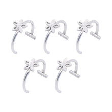 Imitation Lip Rings Without Piercing Clip On Lip Jewelry Comfortable Stainless Steel for Nightclub Party Supplies