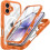 iPhone17 stötsäkert dammtåligt MagSafe-skal orange 1