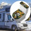 Panda- und Sonnenblumen-WC-Deckelbezug mit elastischem Rand 7