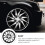 Black PP Wheel Hub Caps 14 inch Improved Design Easy 7