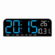 Réveil avec grand écran LED pour chambre à coucher