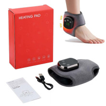 Appareil de massage rechargeable USB pour chevilles et pieds, sans fil et portable, avec 3 modes de vibration et 5 niveaux de chaleur pour une