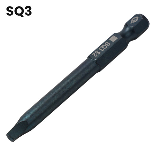 螺丝刀批头 方头 65mm 0/1/2/3号 6.35mm六角柄 2
