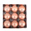 Ensemble de 6 décorations de Noël en perles de plastique, or rose, 9 pièces 1