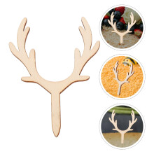 10pcs Deer Cupcake Topper Mini Antlers Cake Toppers Boho Cake Decorations For Crafts Woodland Deer Hunting Birthday Party Thanksgiving Baby Shower